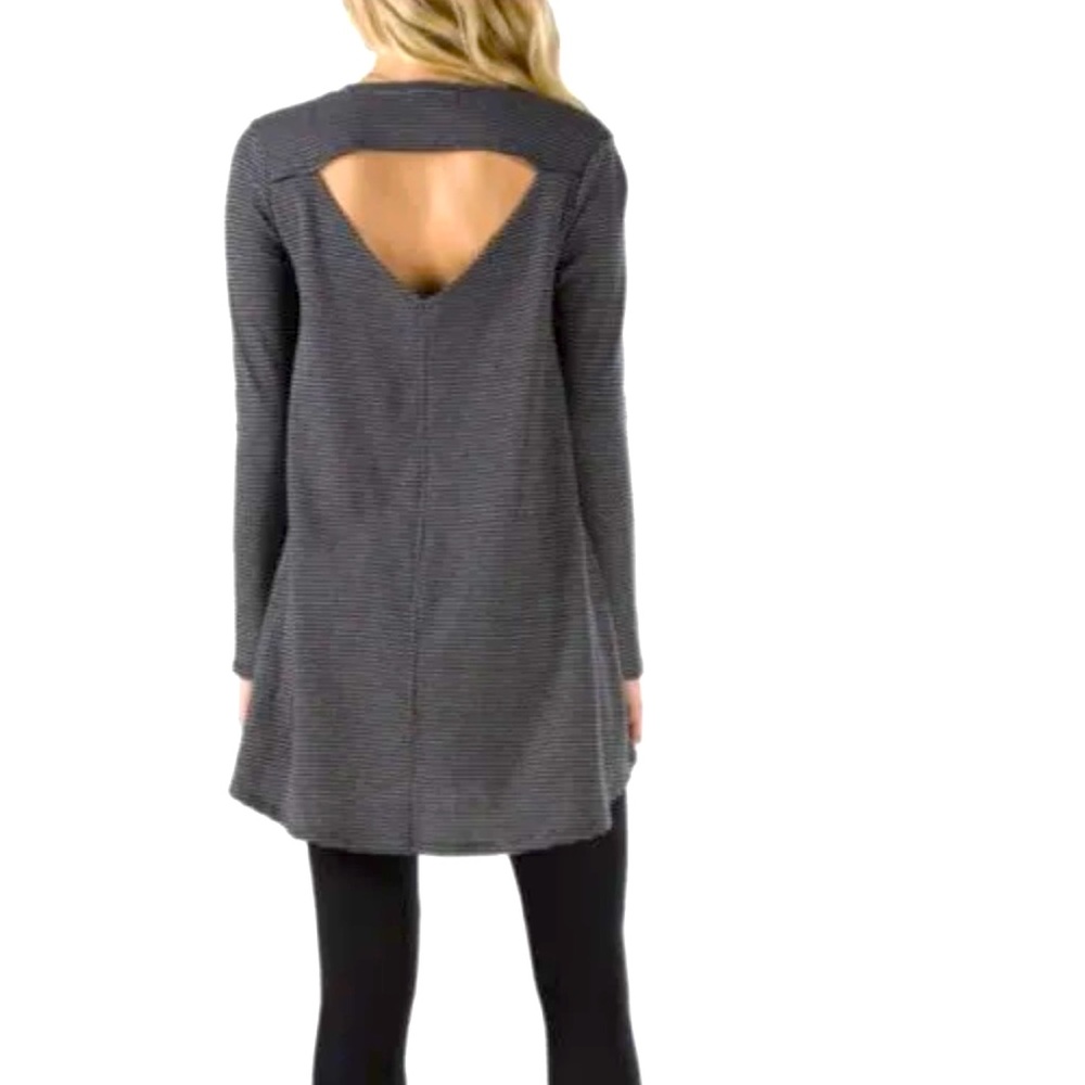 VANS CHARLIE striped long sleeve dress.